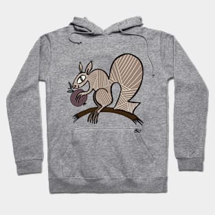 Patterned squirrel Hoodie